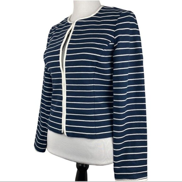 Vineyard Vines Women's NWT Blue Ocean Blvd Cotton Striped Designer Blazer 4/C34 - Picture 5 of 11